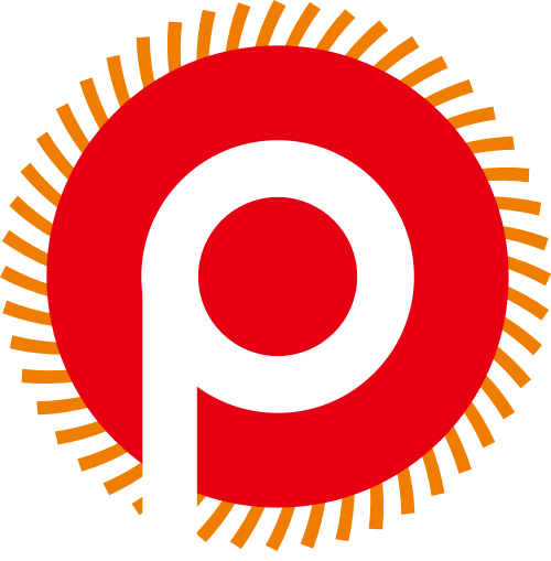 紅色字母P矢量logo