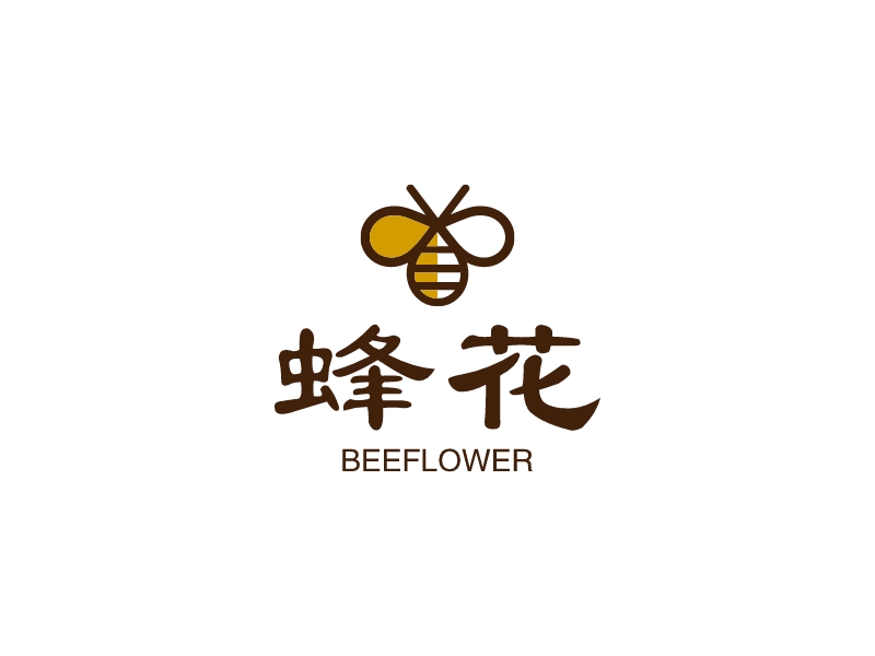 蜂花logo設計